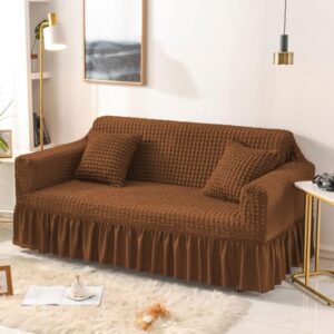 Turkish Bubble Fabric Sofa Cover - Copper